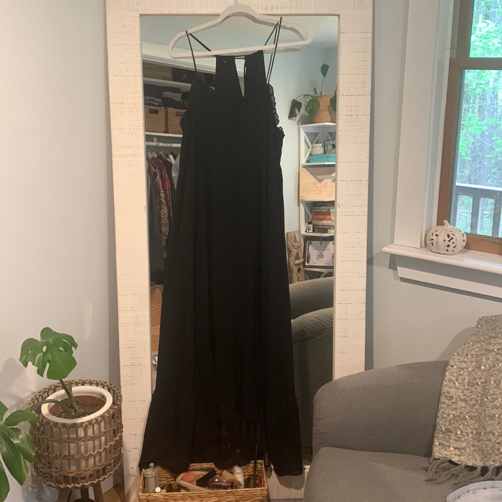 Black maxi dress